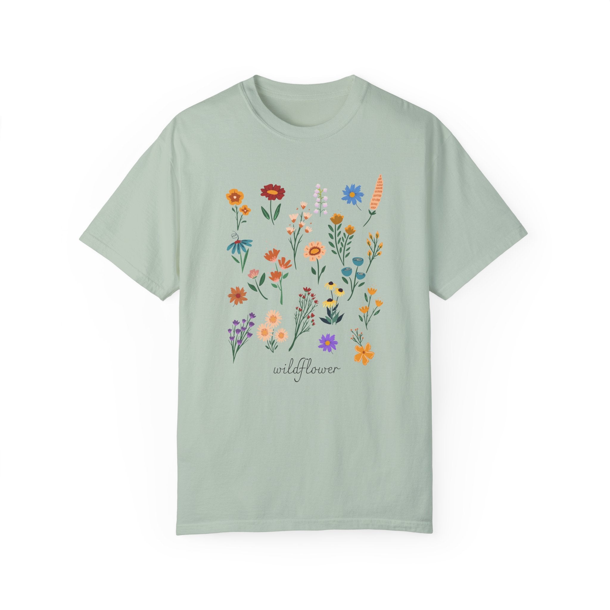 Wildflower Vintage Cotton Tshirt - 100% Cotton