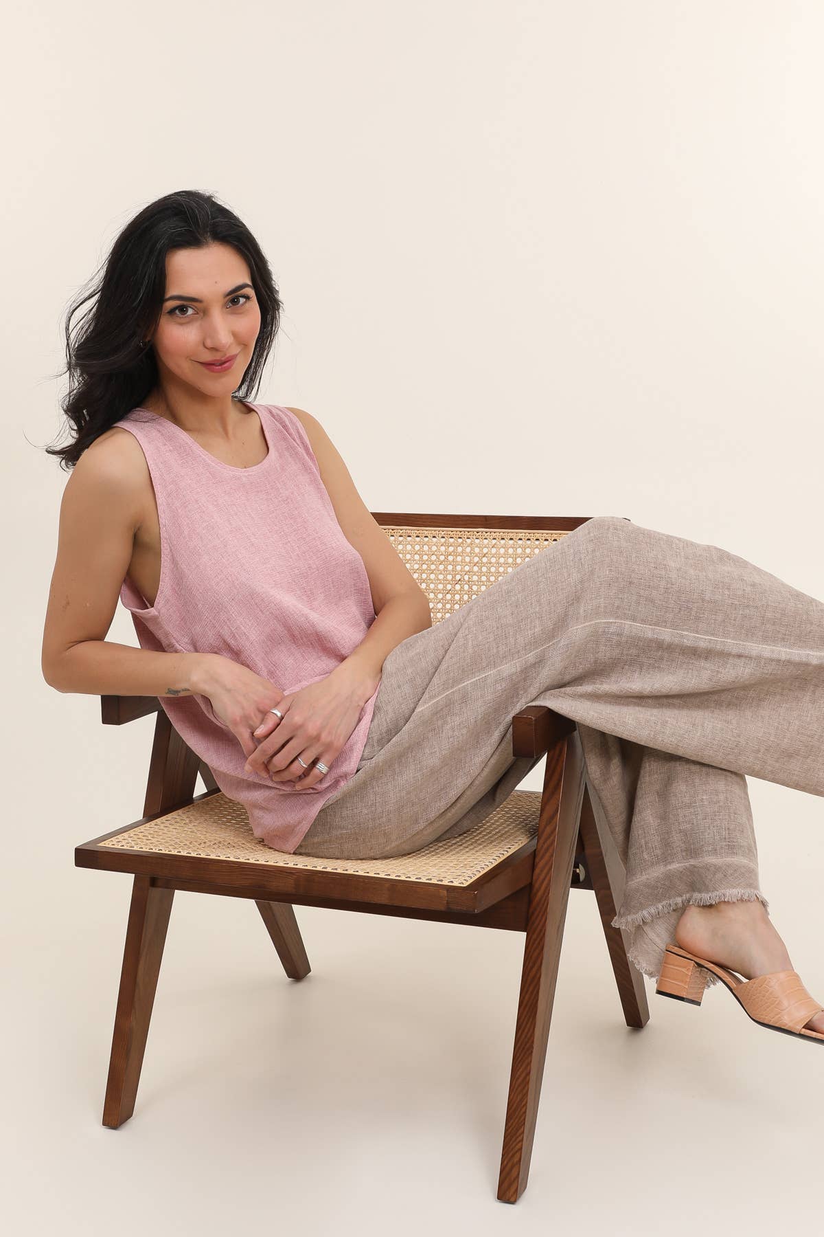 Linen Blend Tank Top