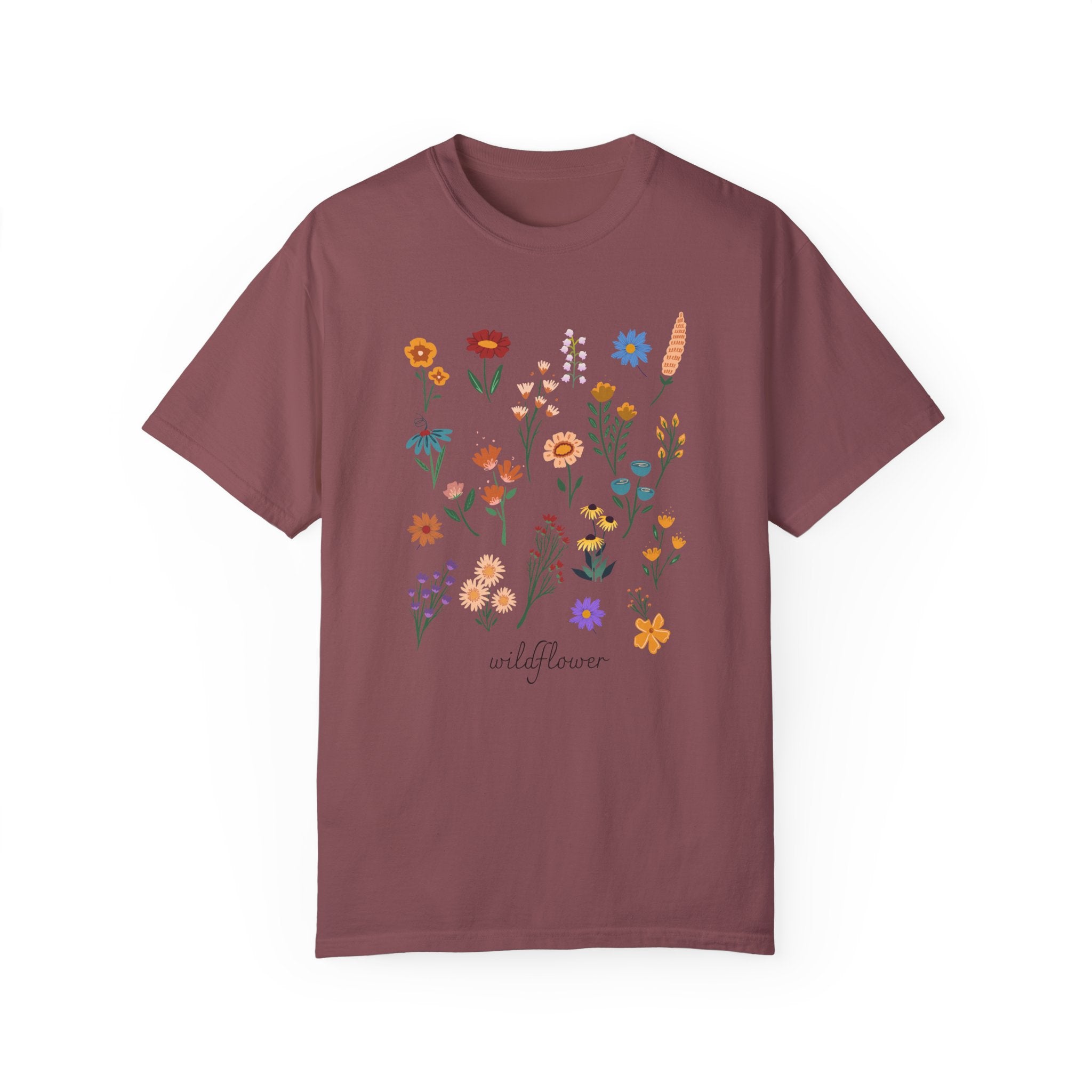 Wildflower Vintage Cotton Tshirt - 100% Cotton