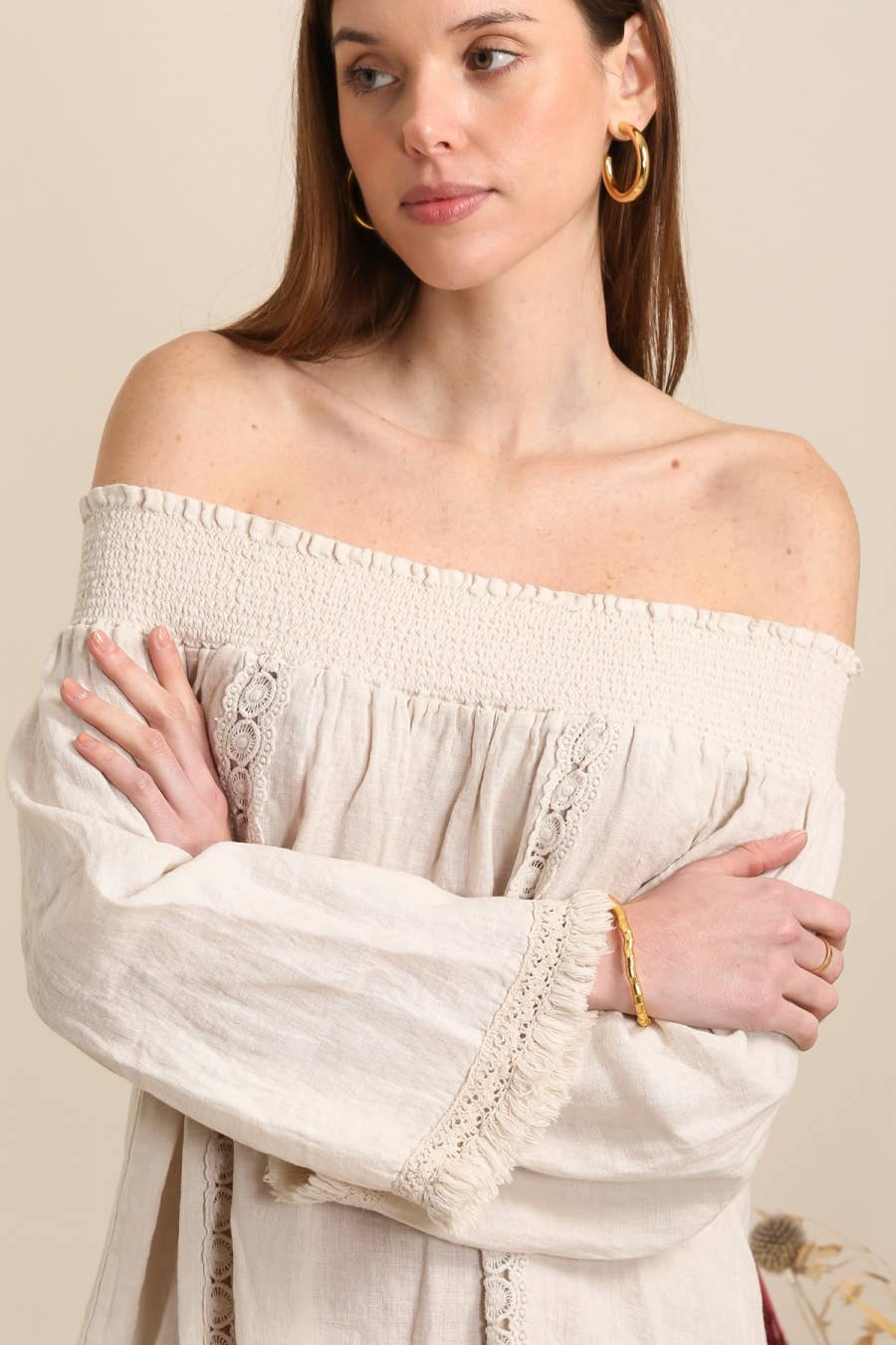 100% Linen Short Dress