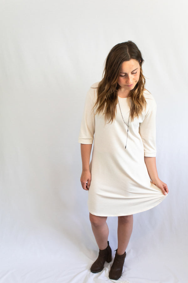 Front view of the bamboo dress.