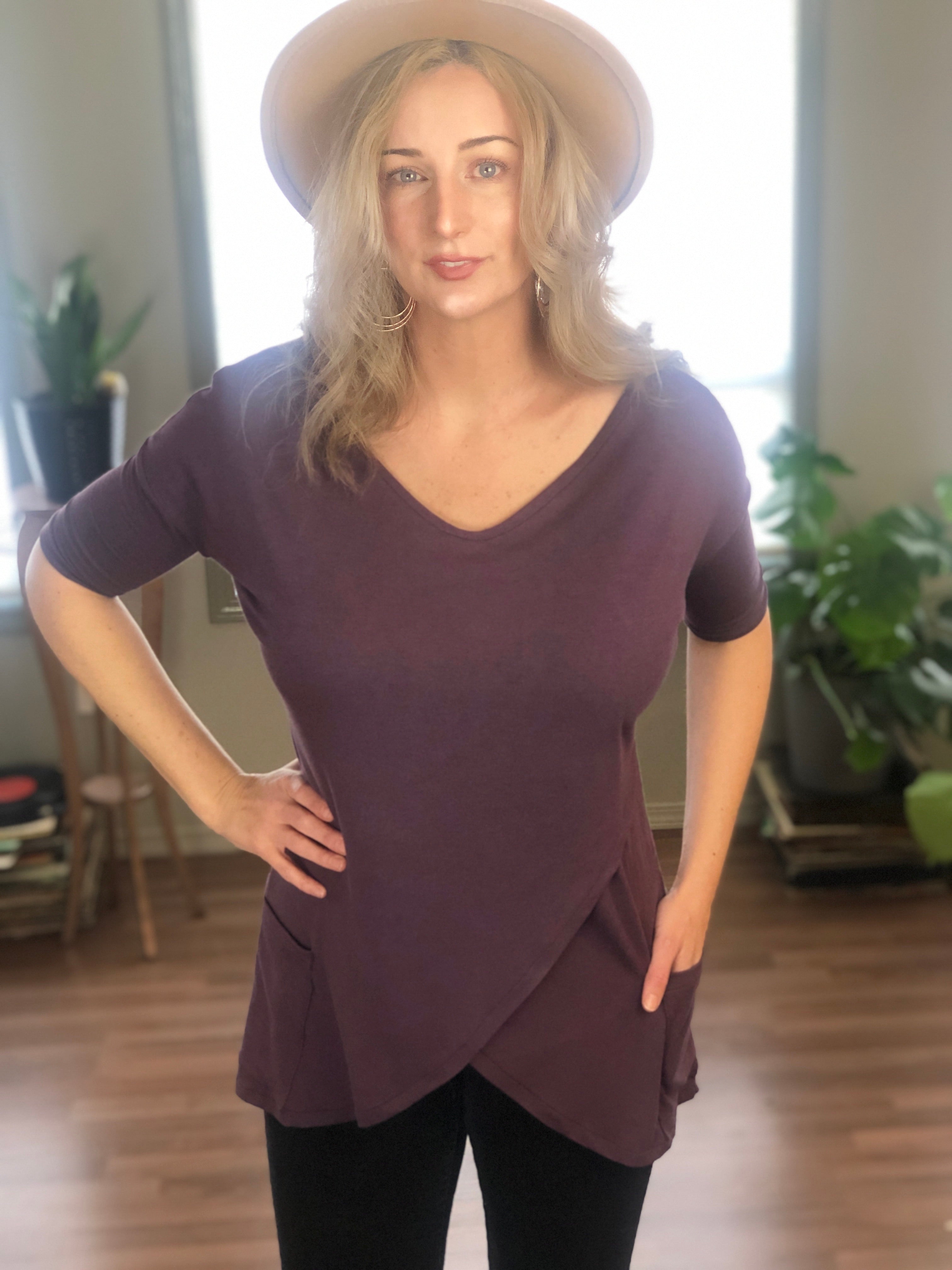 Front view bamboo tunic.