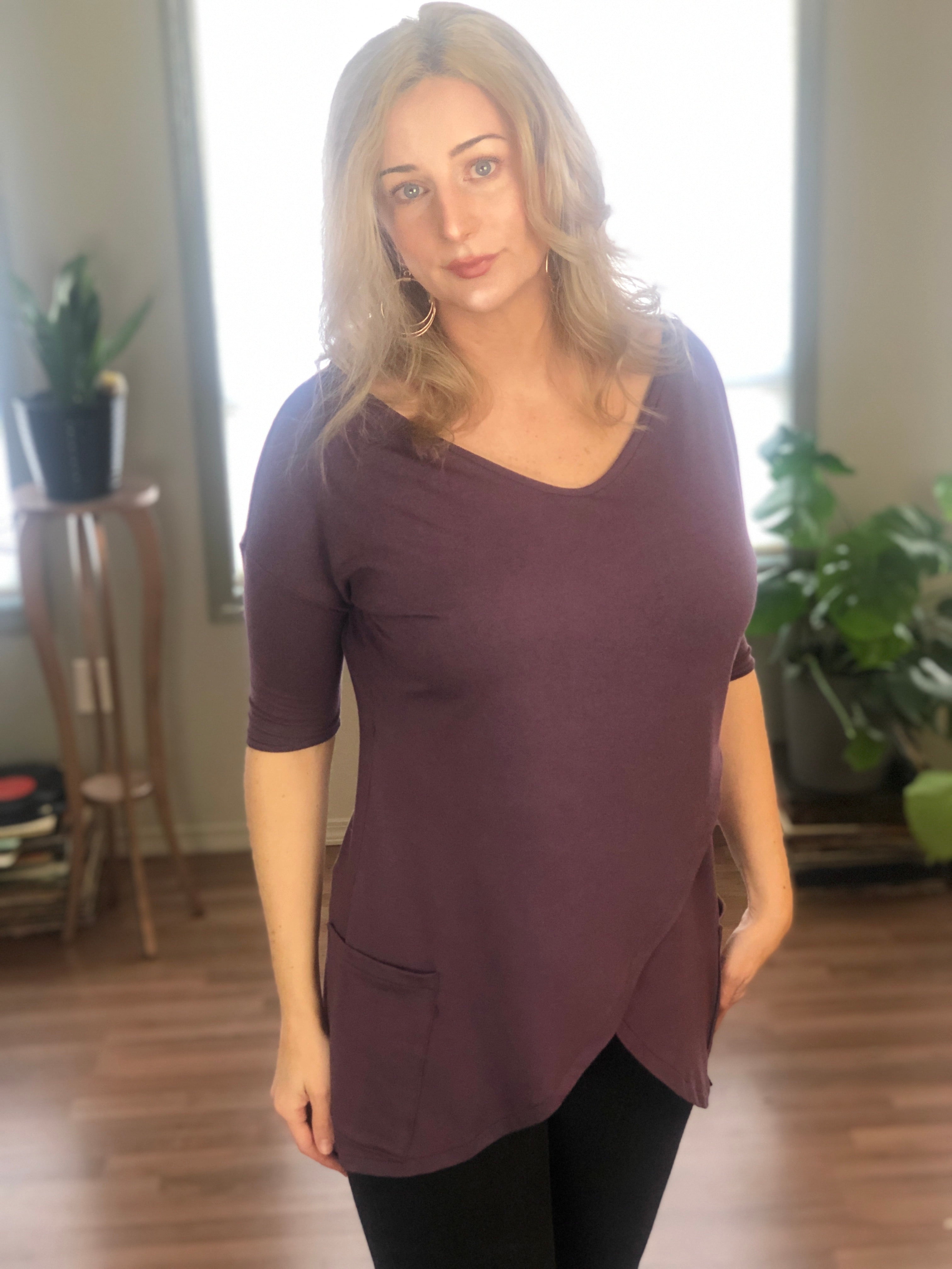 Other side of the bamboo tunic.