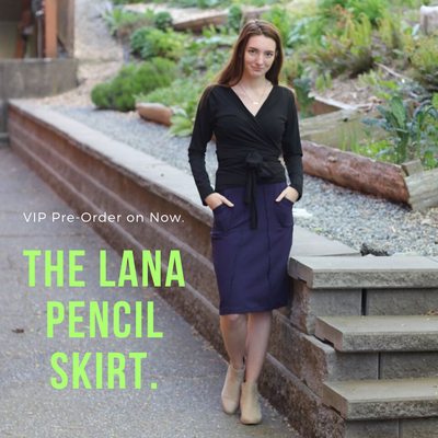 A Detailed look at the Lana Pencil Bamboo Skirt!