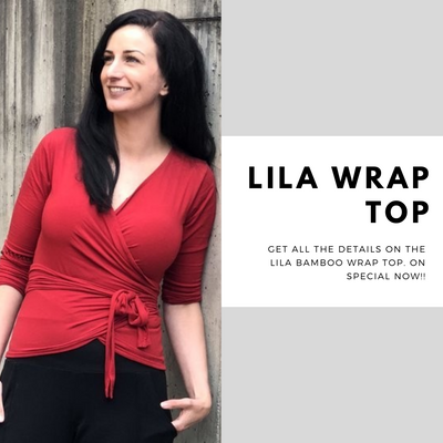 Spring Fashion Update! Video Details of the Lila Wrap Bamboo Top.