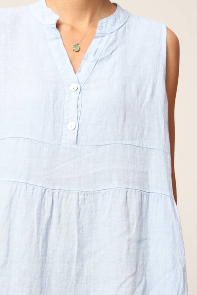 100% Linen Dress - Loose Flowy Linen Dress - Linen Dress for Women - Sleeveless Dress