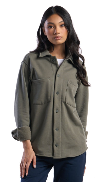 100% Organic Cotton Fleece Over Shirt