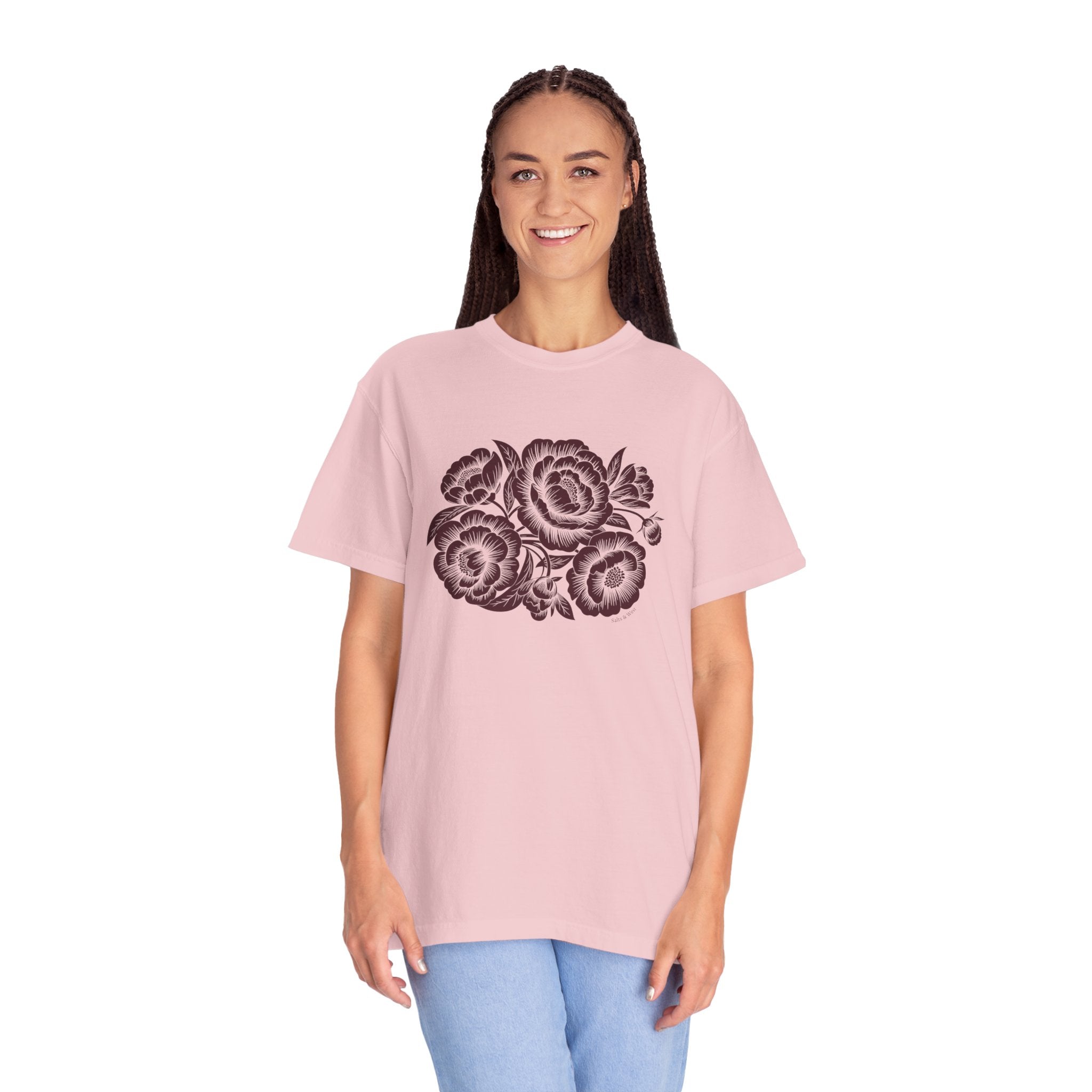Peonies TShirt - 100% Cotton Unisex
