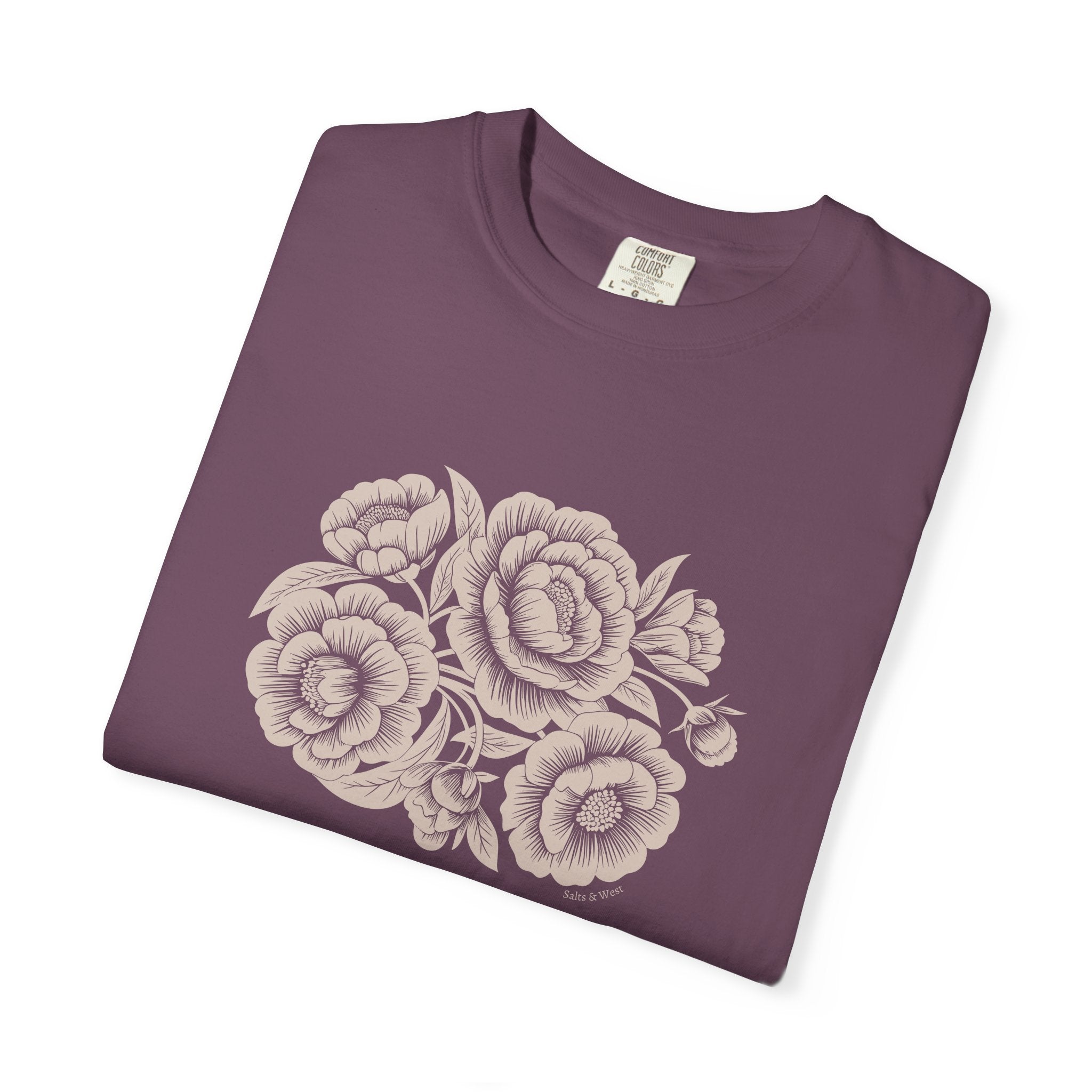 Peonies TShirt - 100% Cotton Unisex