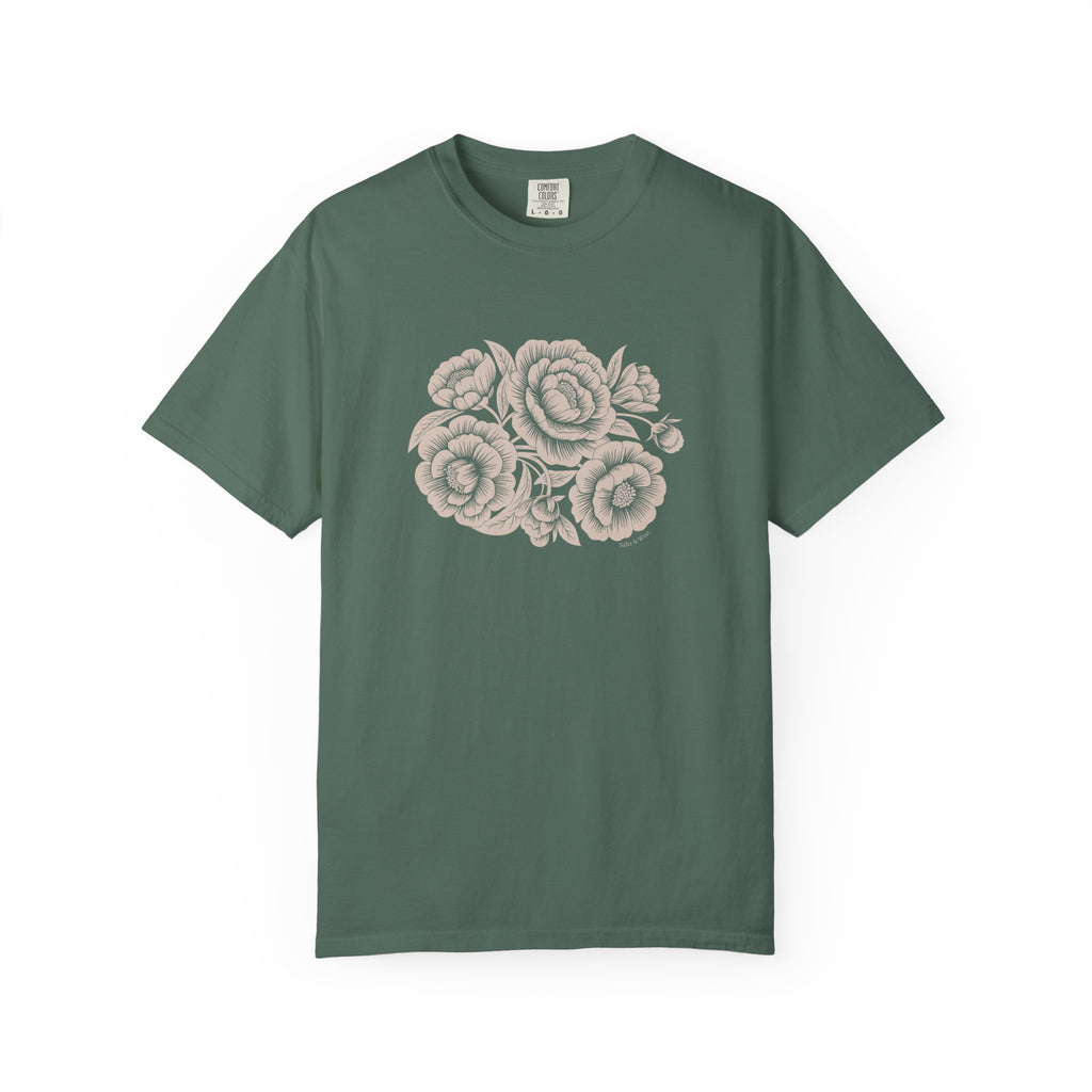 Peonies TShirt - 100% Cotton Unisex