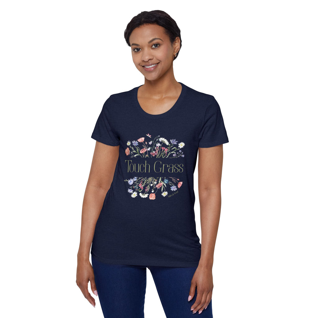 Touch Grass Womens Organic T Shirt