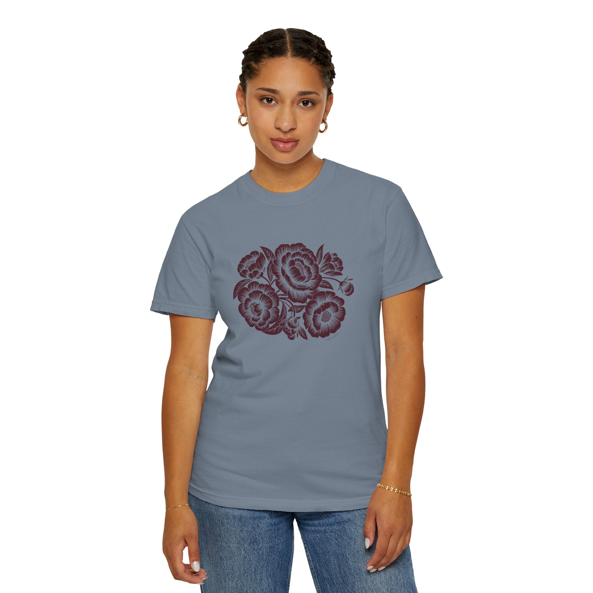Peonies TShirt - 100% Cotton Unisex