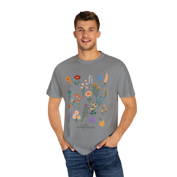 Wildflower Vintage Cotton Tshirt - 100% Cotton