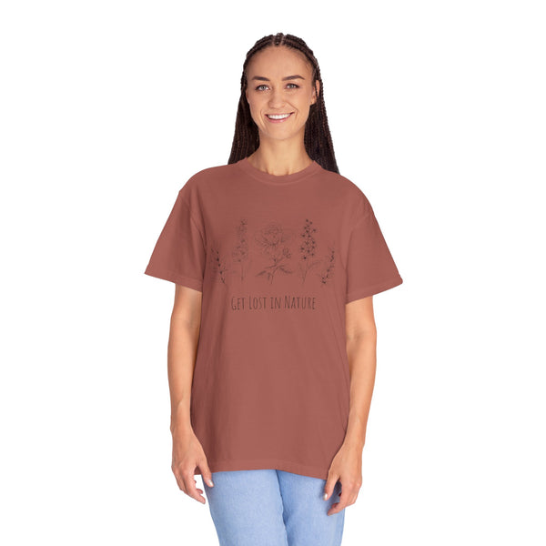 Get Lost in Nature Vintage Cotton Tshirt - 100% Cotton