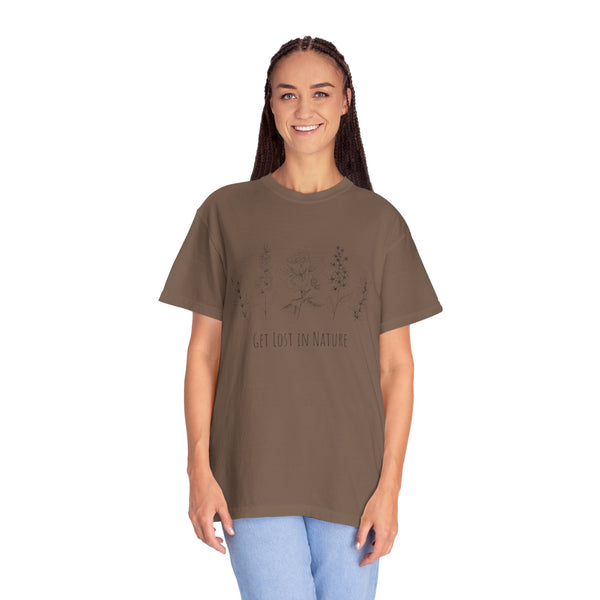 Get Lost in Nature Vintage Cotton Tshirt - 100% Cotton