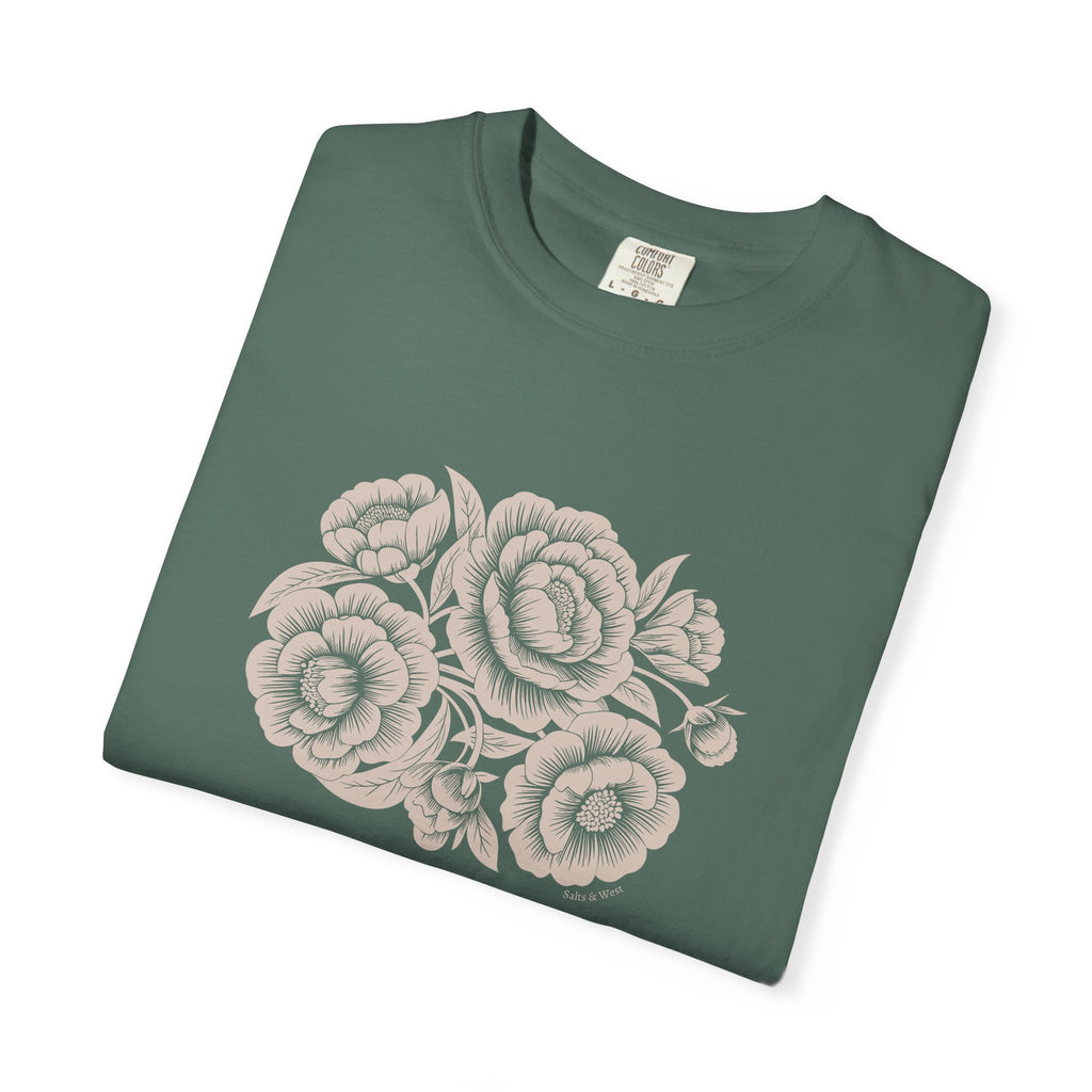 Peonies TShirt - 100% Cotton Unisex