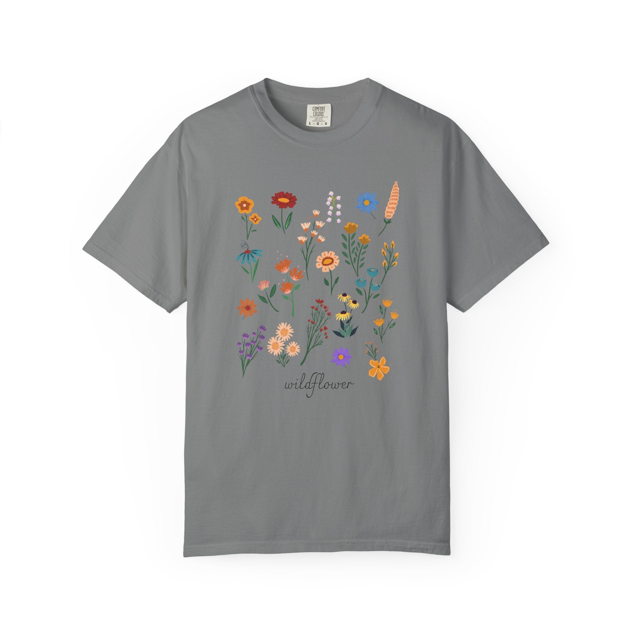 Wildflower Vintage Cotton Tshirt - 100% Cotton