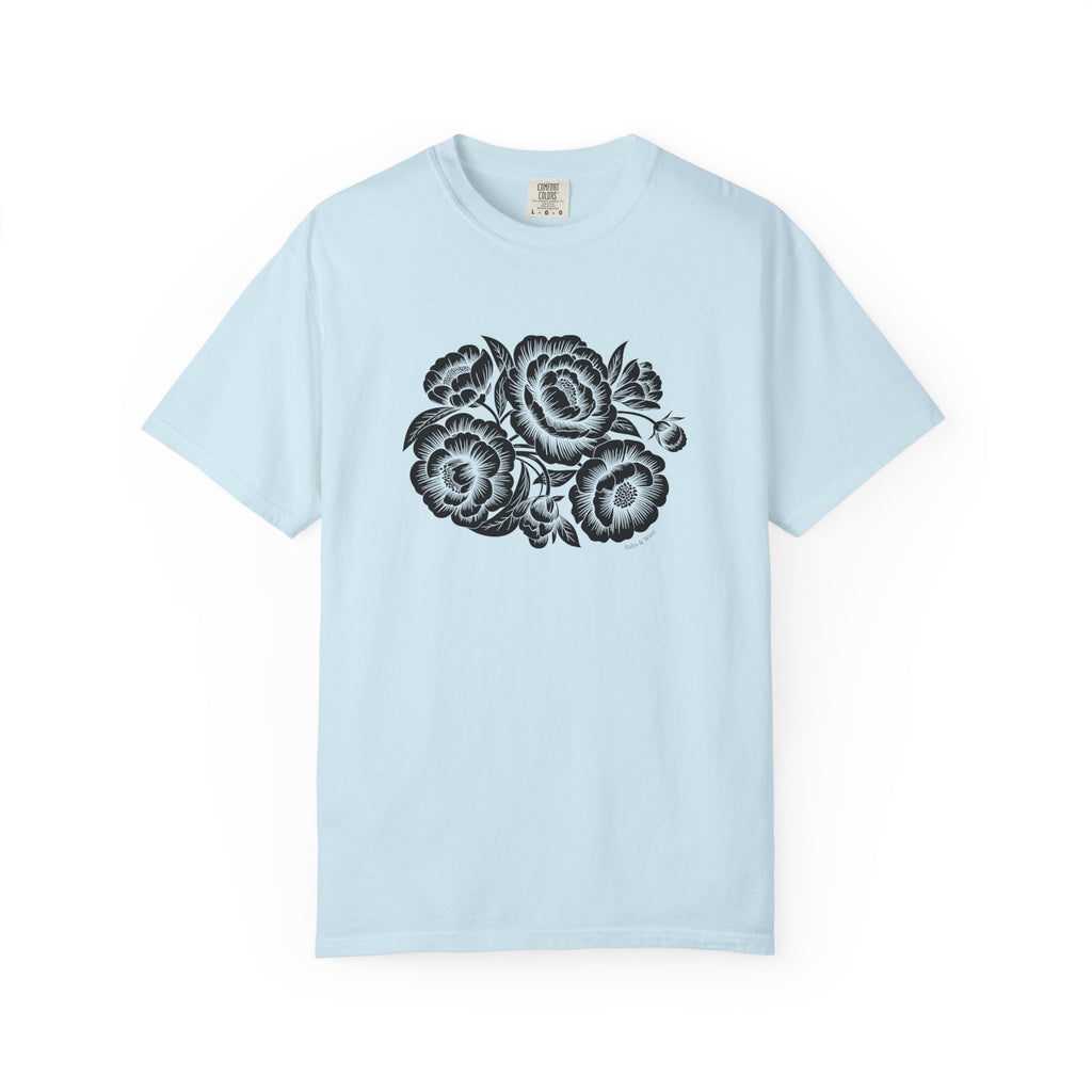 Peonies TShirt - 100% Cotton Unisex