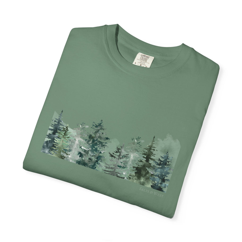 Misty Trees T Shirt - 100% Cotton