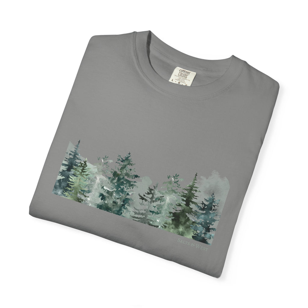 Misty Trees T Shirt - 100% Cotton