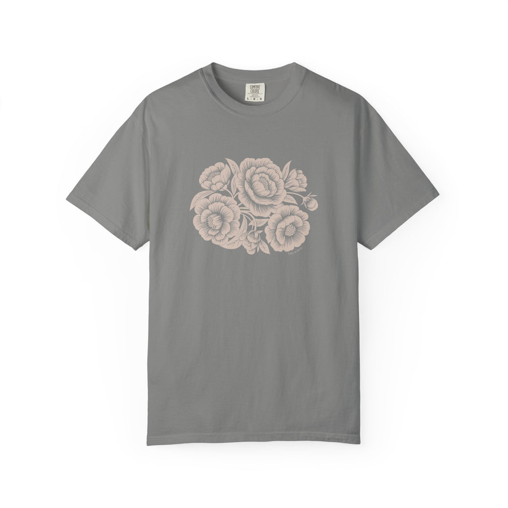Peonies TShirt - 100% Cotton Unisex