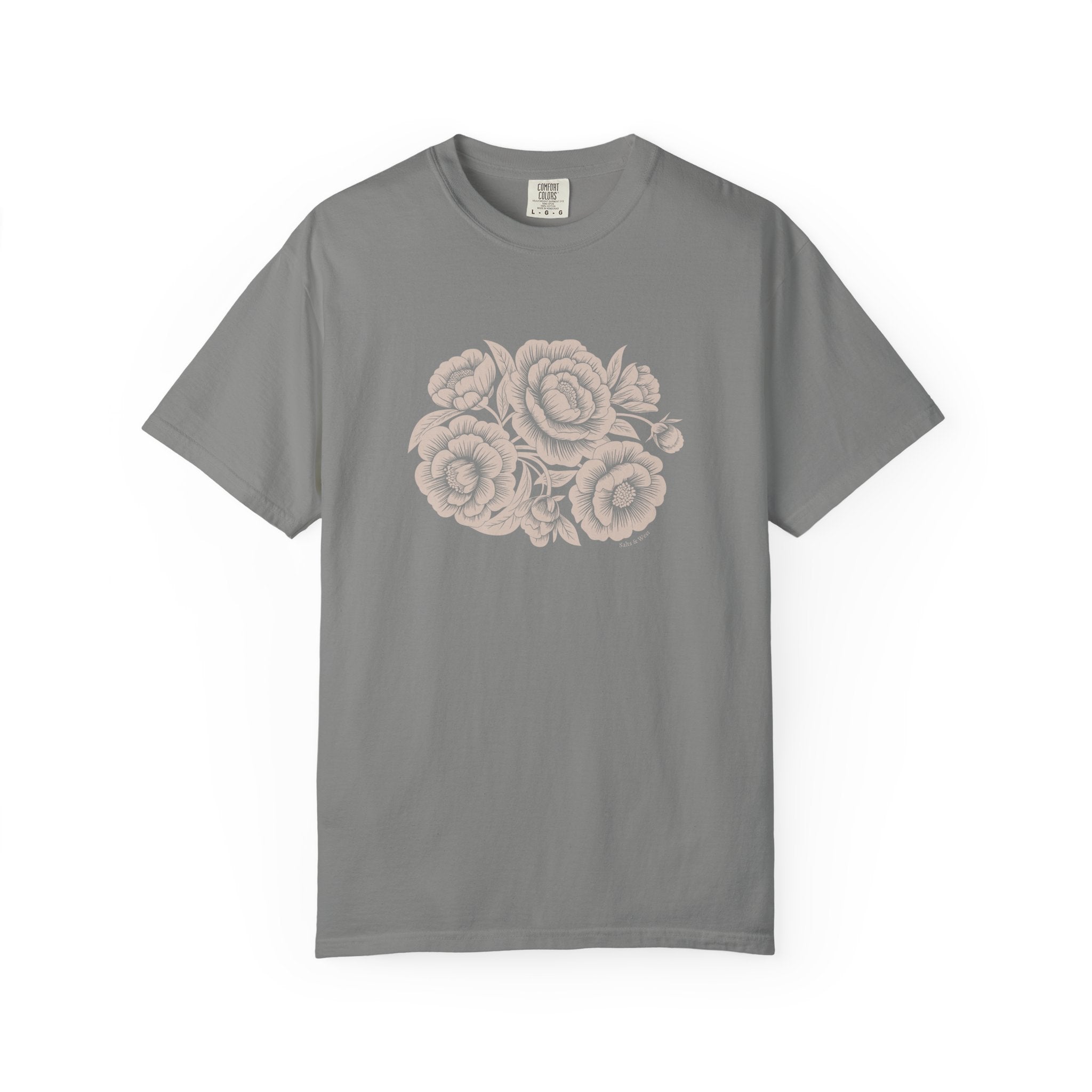 Peonies TShirt - 100% Cotton Unisex