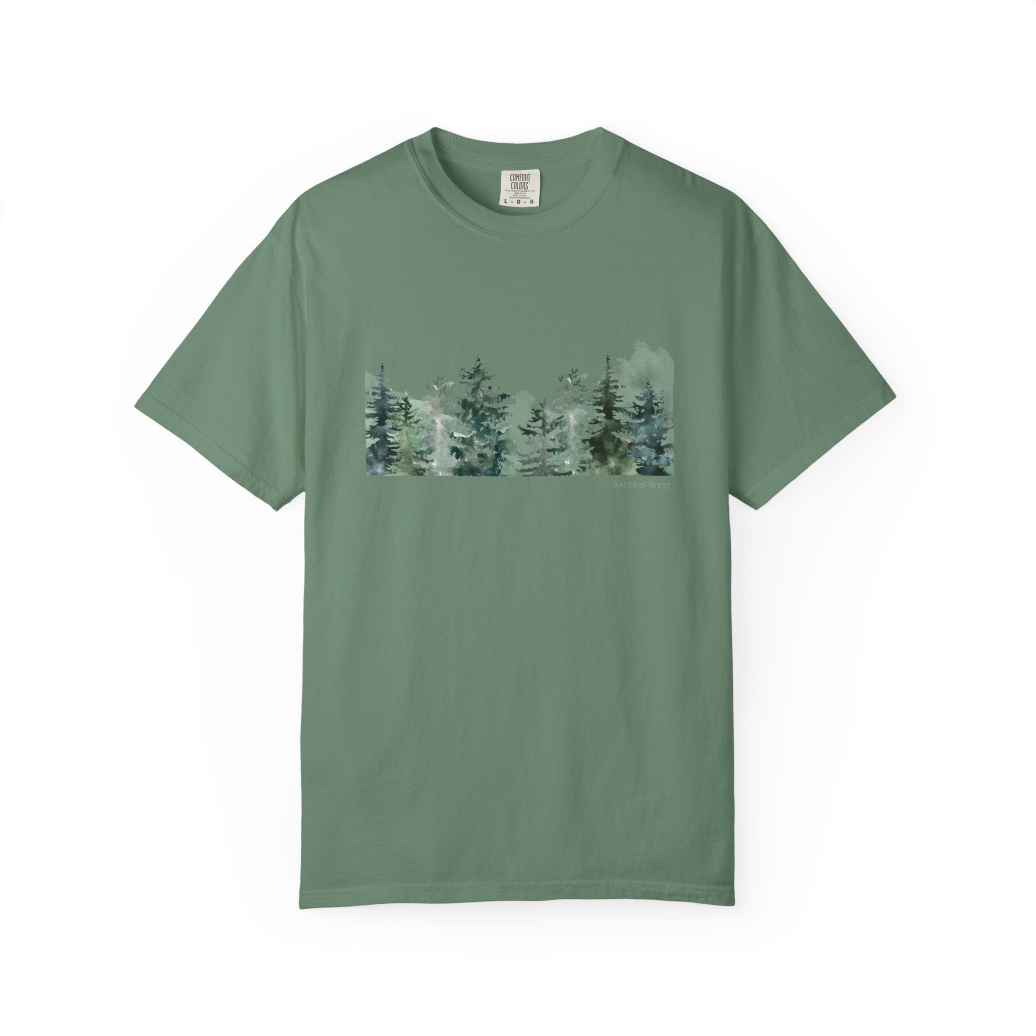 Misty Trees T Shirt - 100% Cotton