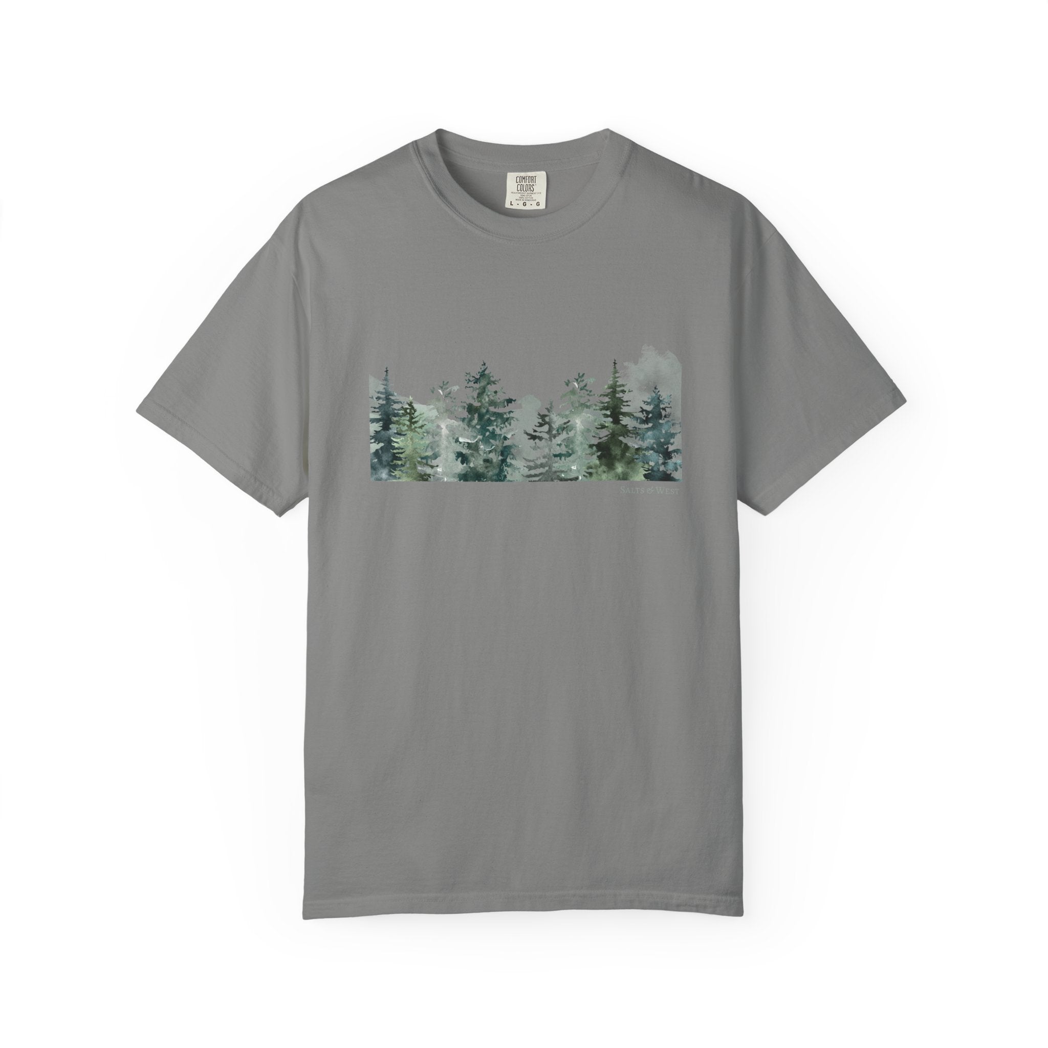 Misty Trees T Shirt - 100% Cotton