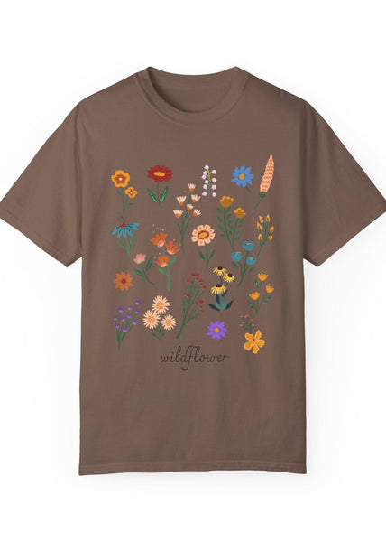 Wildflower Vintage Cotton Tshirt - 100% Cotton