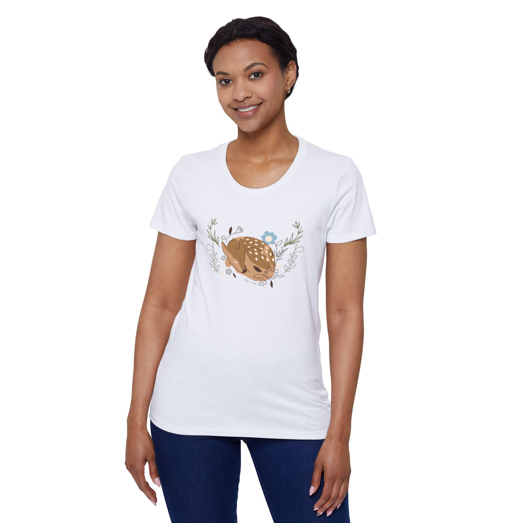 Yes Deer Womens Organic T Shirt
