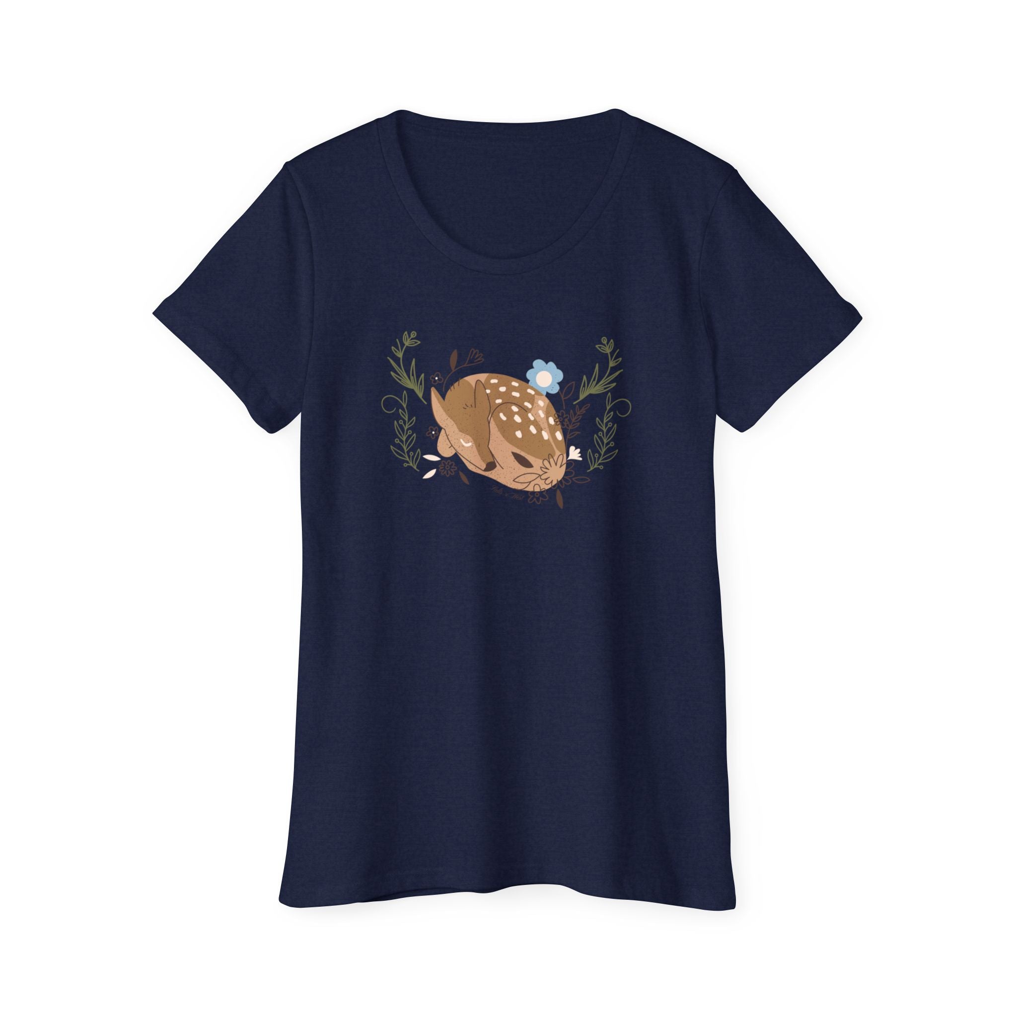 Yes Deer Womens Organic T Shirt