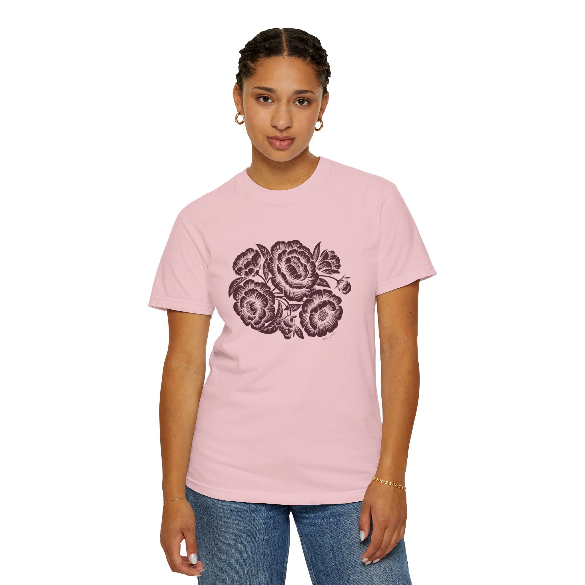 Peonies TShirt - 100% Cotton Unisex