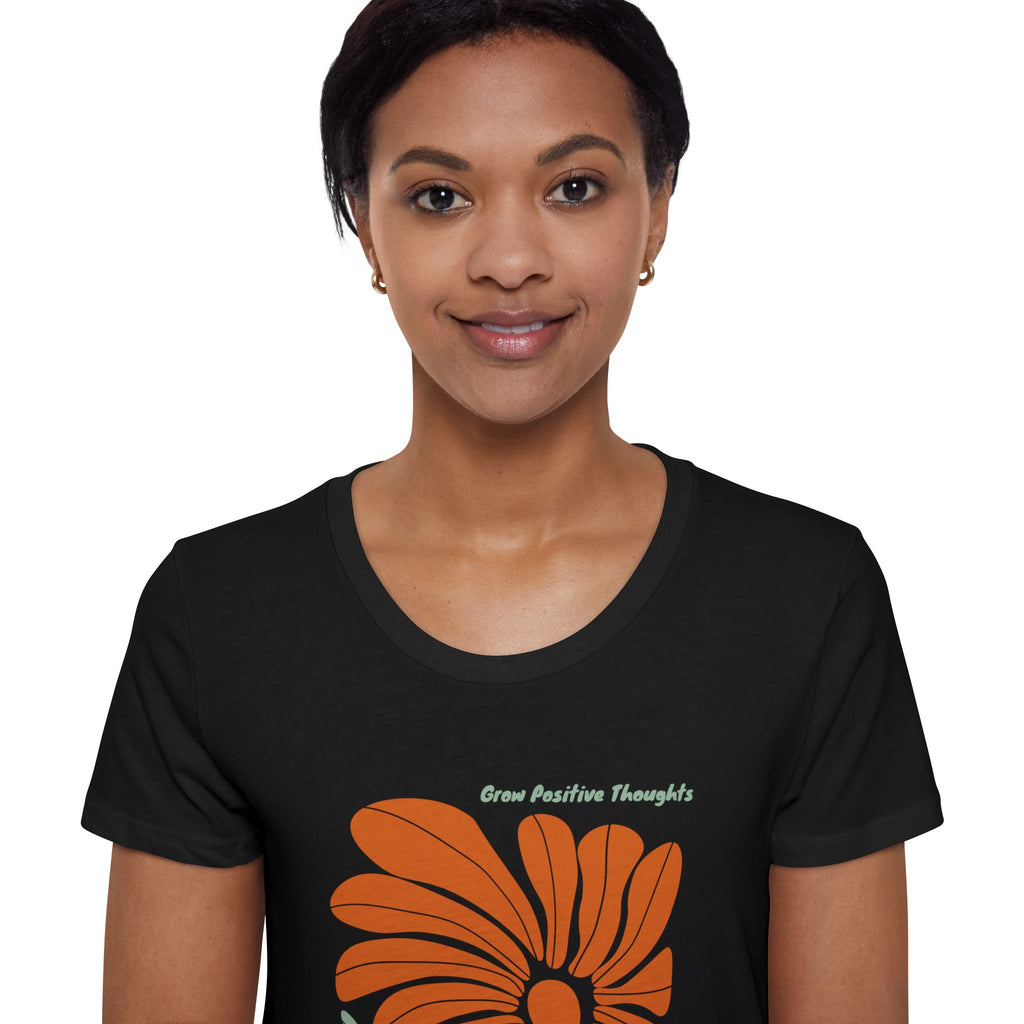 Grow Postitive Thoughts Womens Organic TShirt
