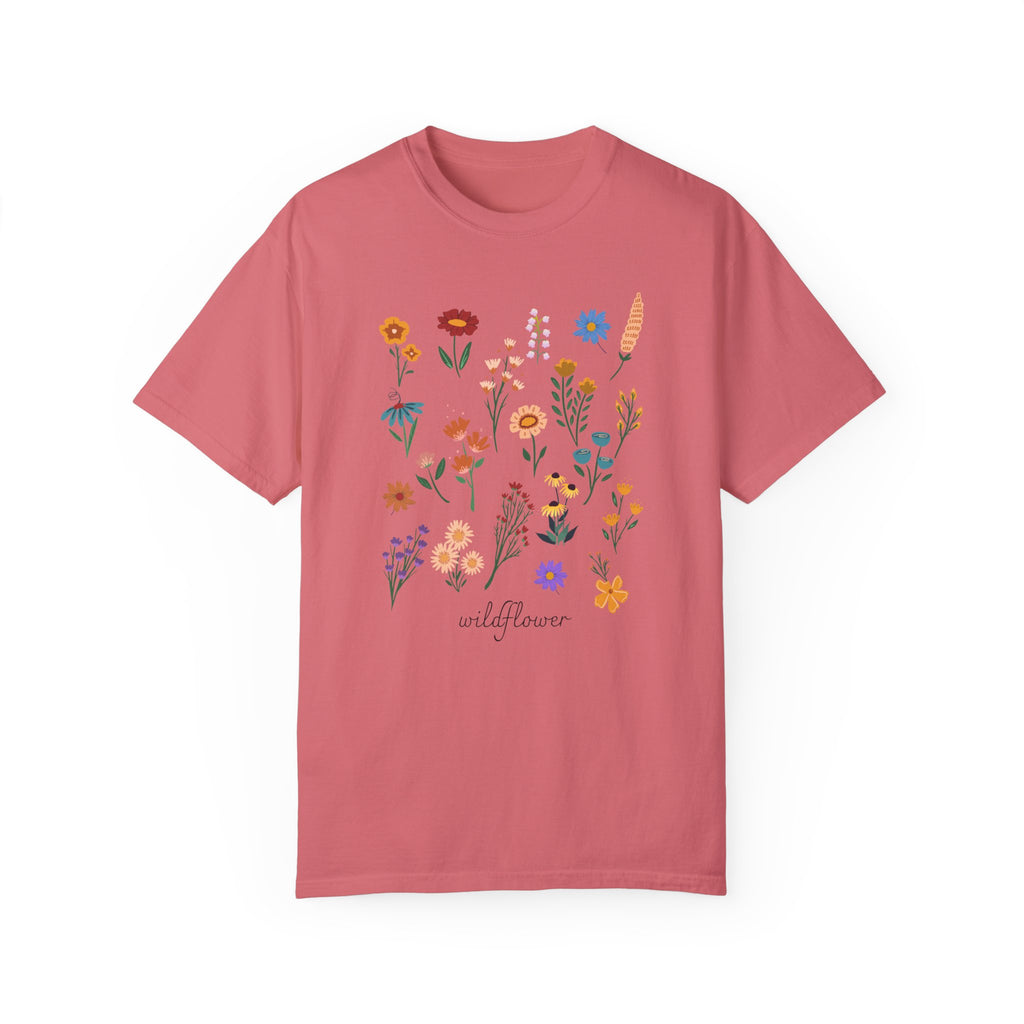 Wildflower Vintage Cotton Tshirt - 100% Cotton