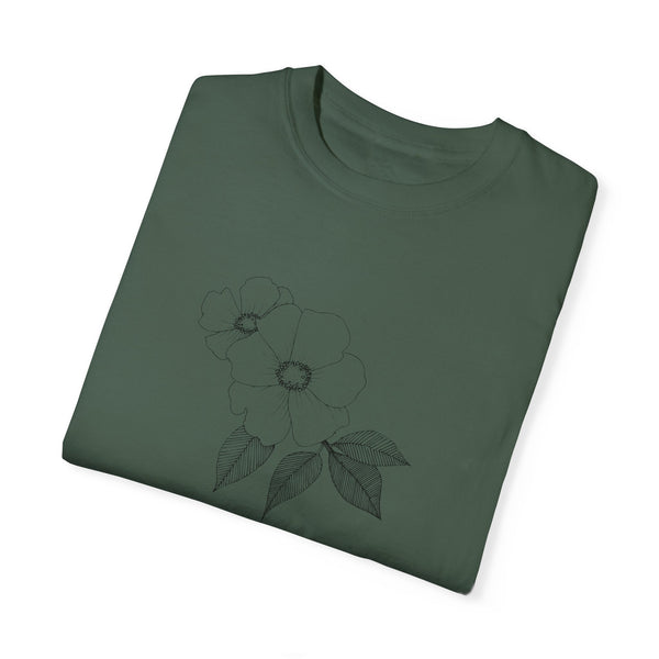 Wild Rose TShirt -  Printed 100% Cotton