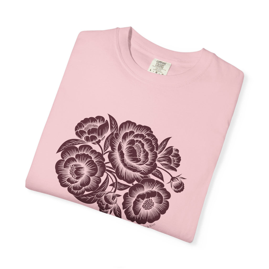Peonies TShirt - 100% Cotton Unisex