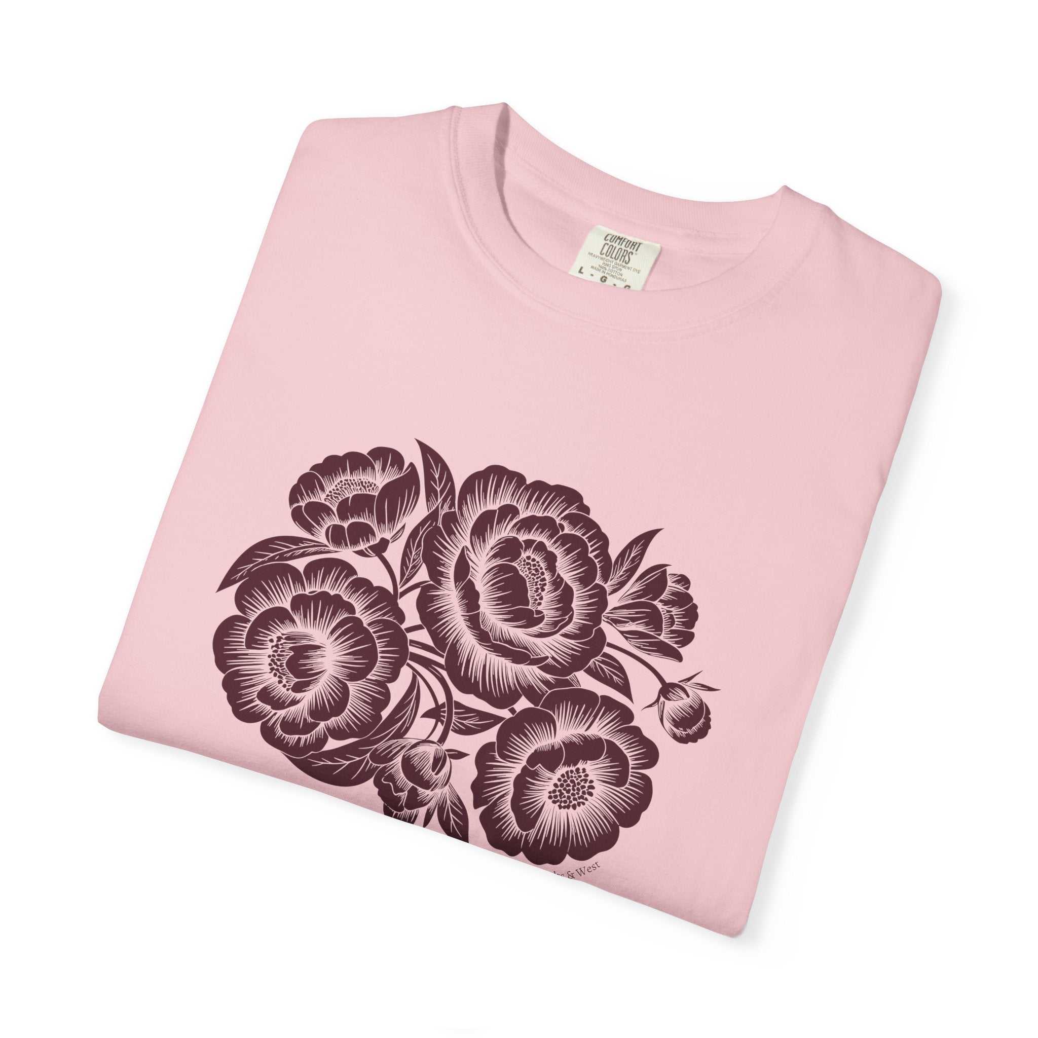 Peonies TShirt - 100% Cotton Unisex