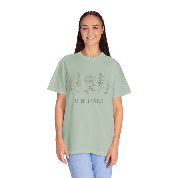 Get Lost in Nature Vintage Cotton Tshirt - 100% Cotton