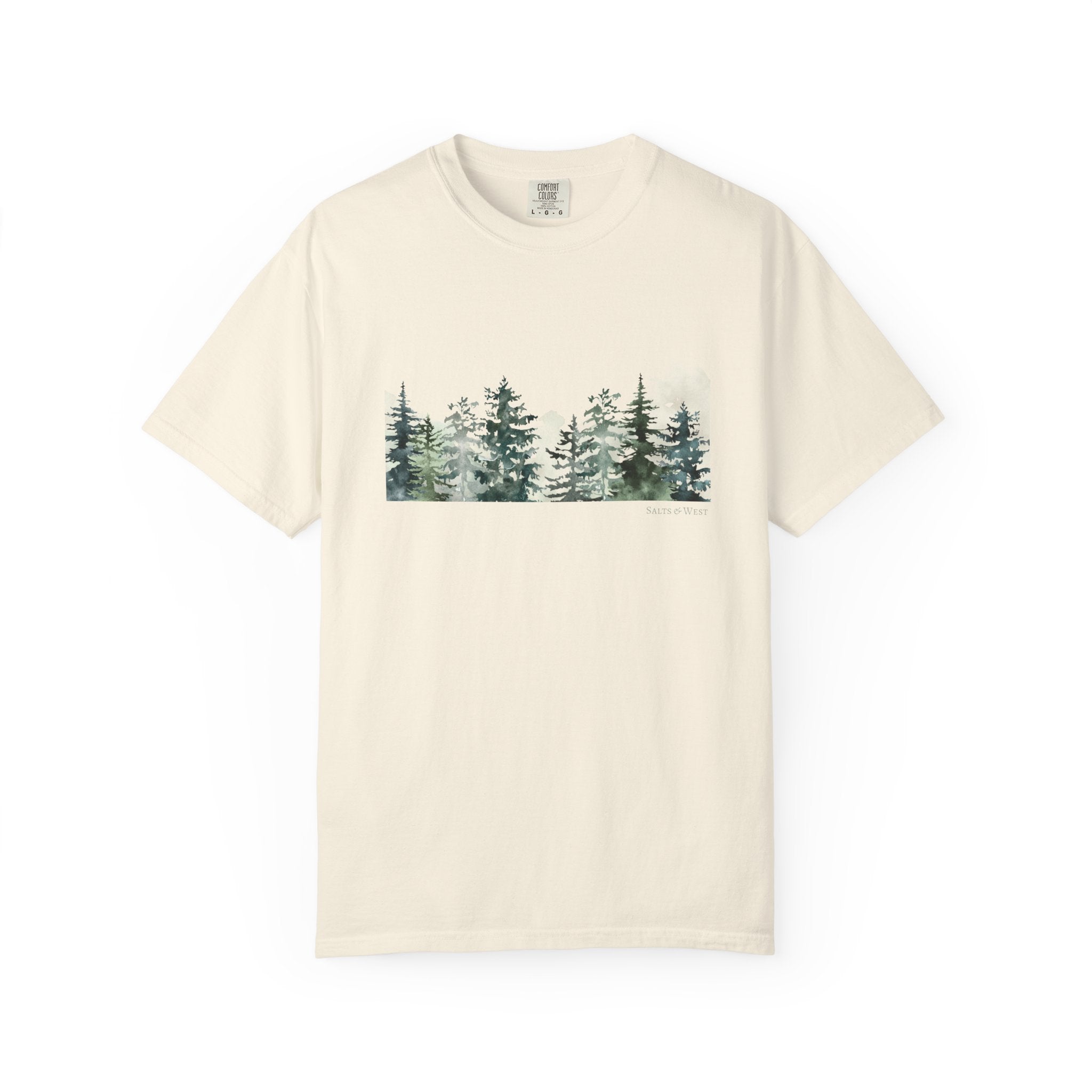 Misty Trees T Shirt - 100% Cotton