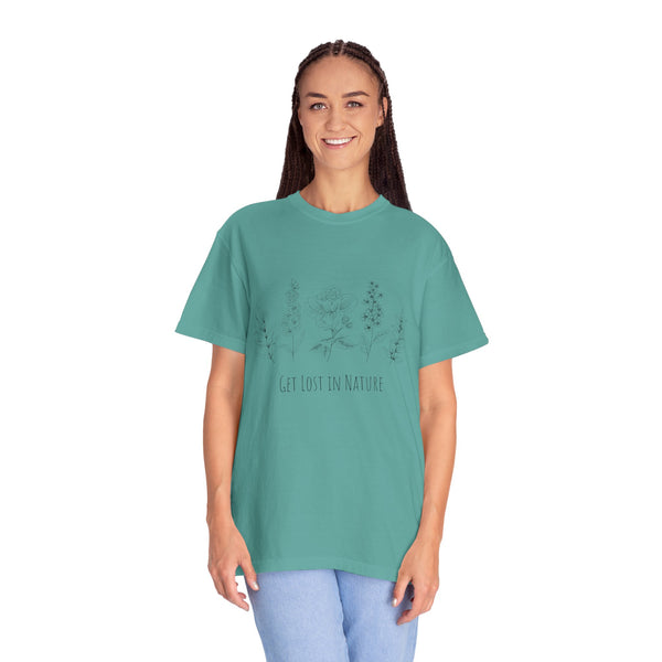 Get Lost in Nature Vintage Cotton Tshirt - 100% Cotton