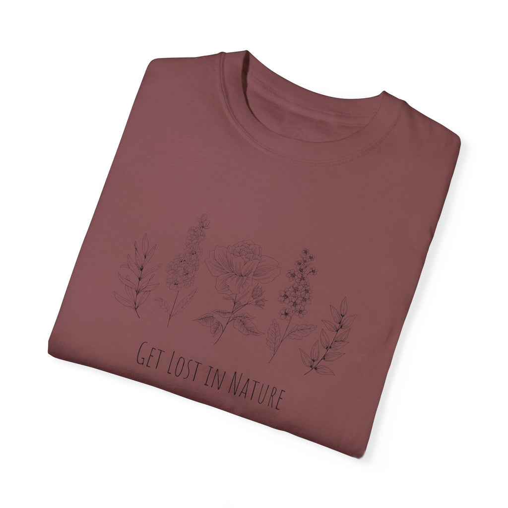 Get Lost in Nature Vintage Cotton Tshirt - 100% Cotton