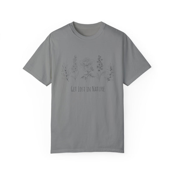 Get Lost in Nature Vintage Cotton Tshirt - 100% Cotton