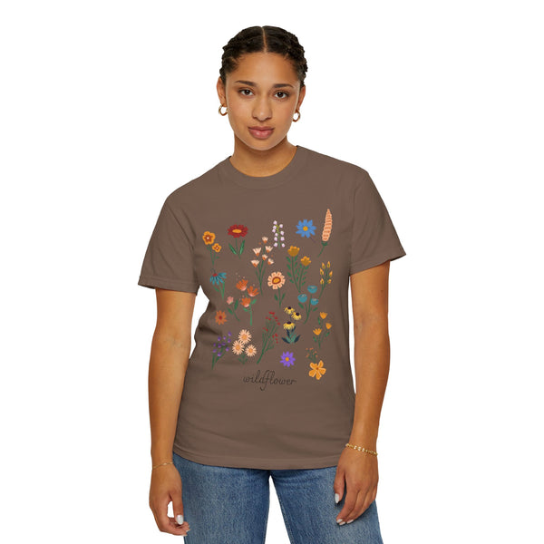 Wildflower Vintage Cotton Tshirt - 100% Cotton