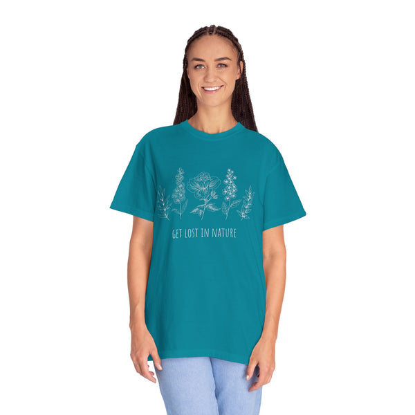 Get Lost in Nature Vintage Cotton Tshirt - 100% Cotton