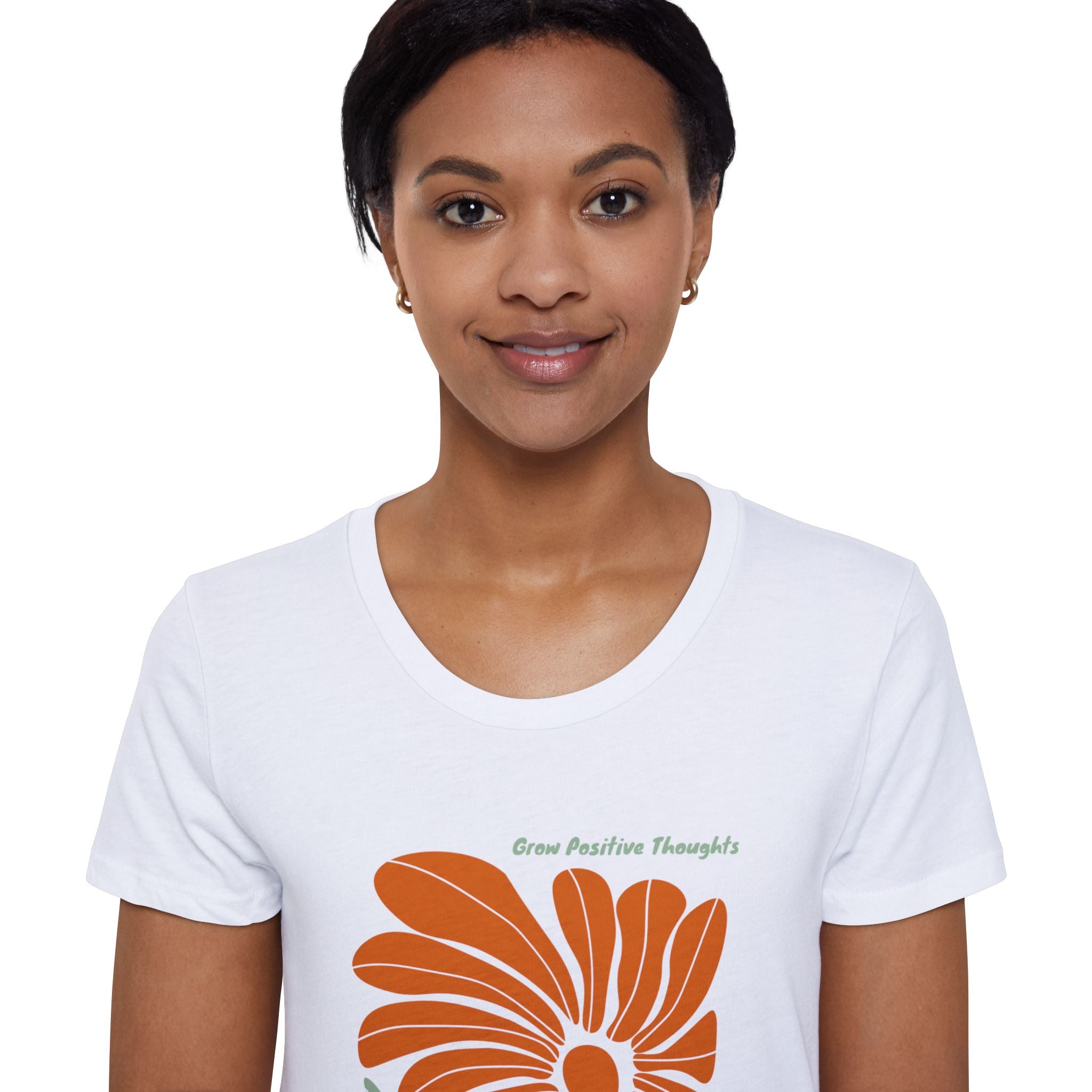 Grow Postitive Thoughts Womens Organic TShirt