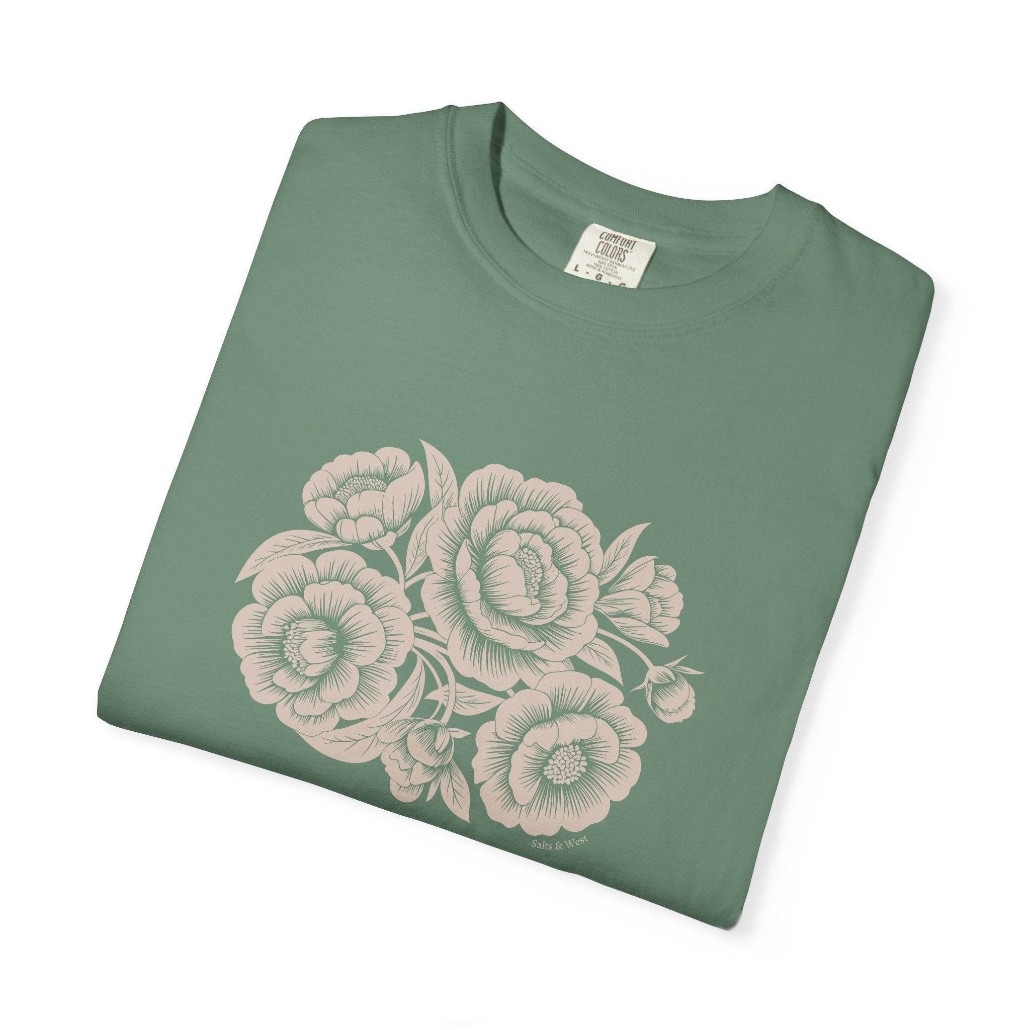 Peonies TShirt - 100% Cotton Unisex