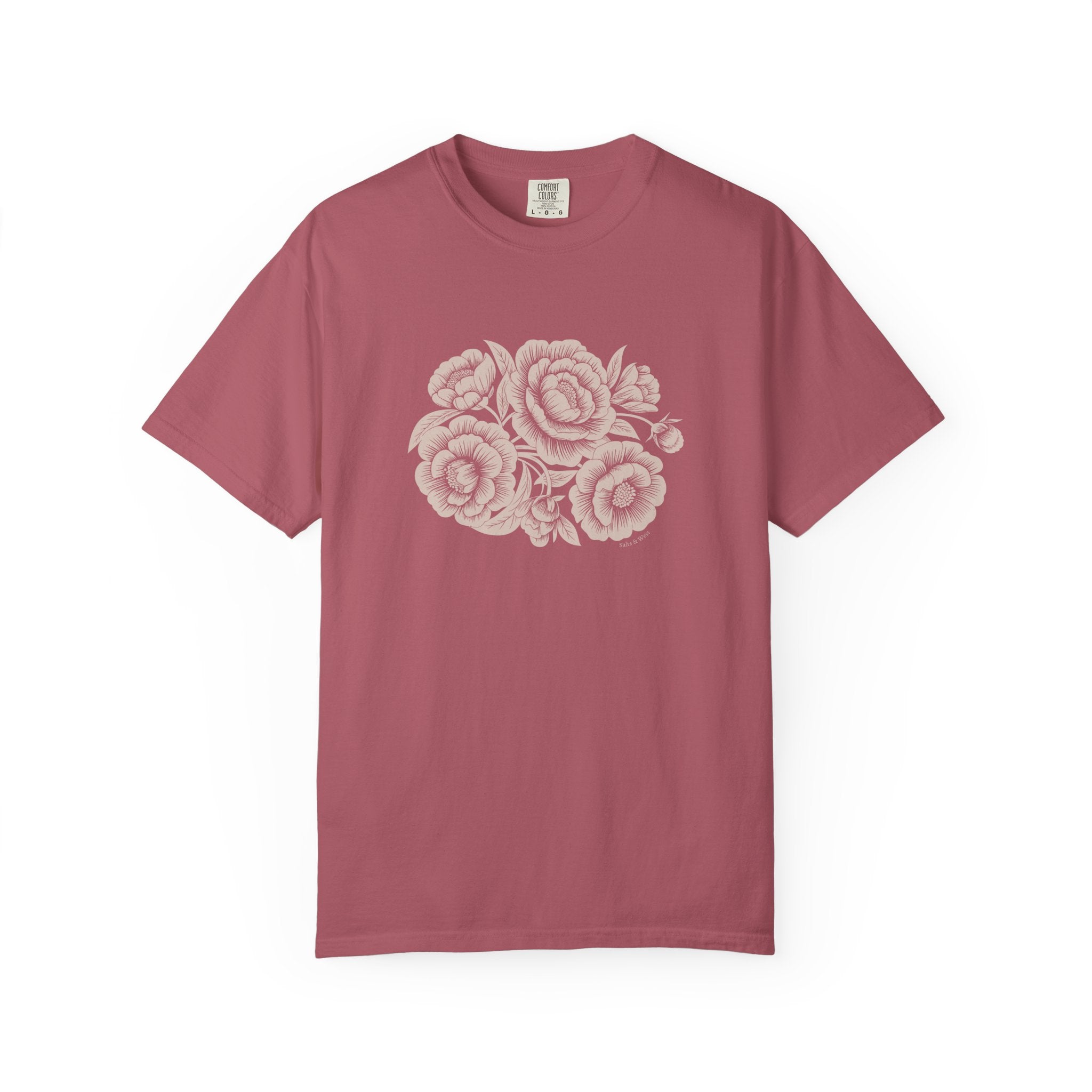 Peonies TShirt - 100% Cotton Unisex