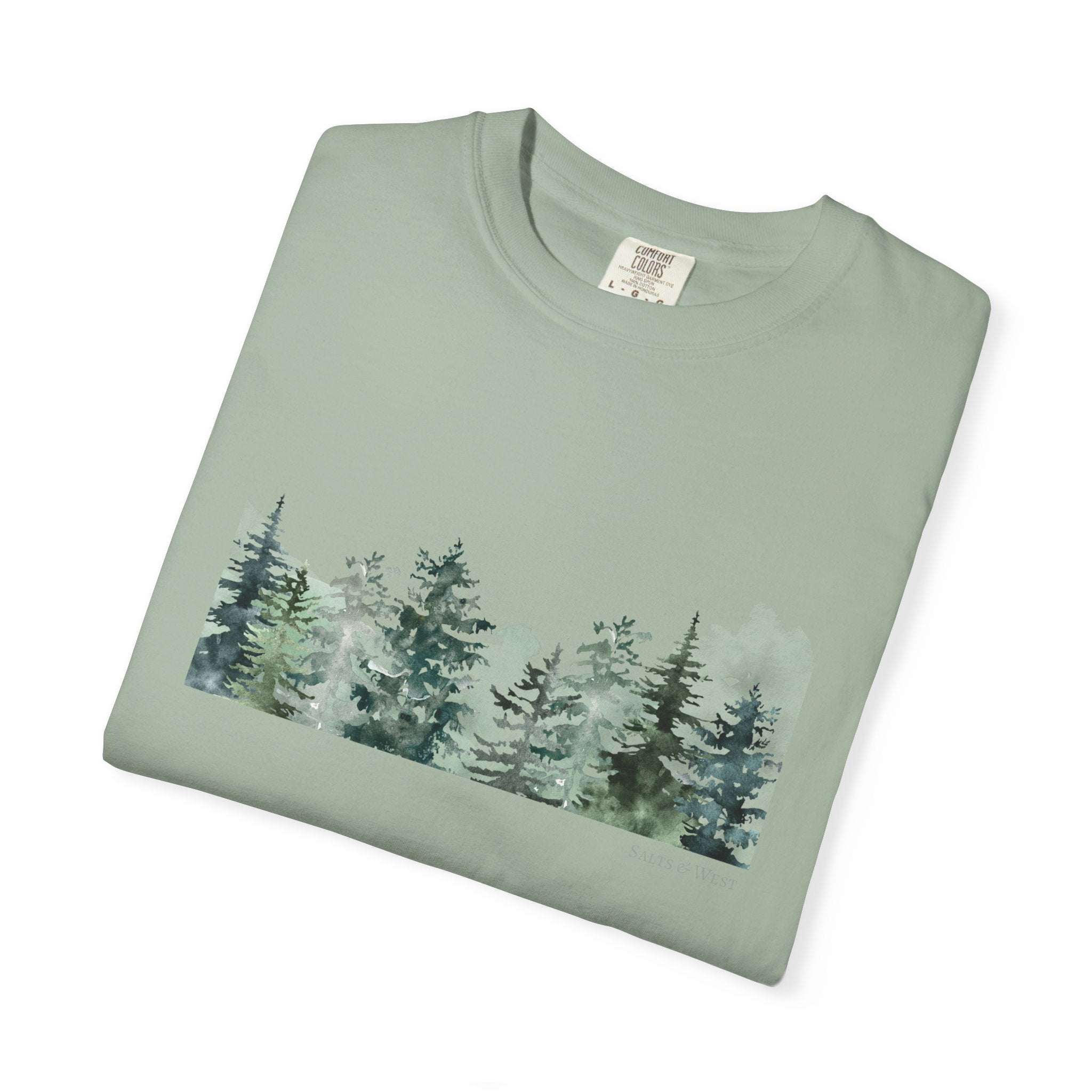 Misty Trees T Shirt - 100% Cotton