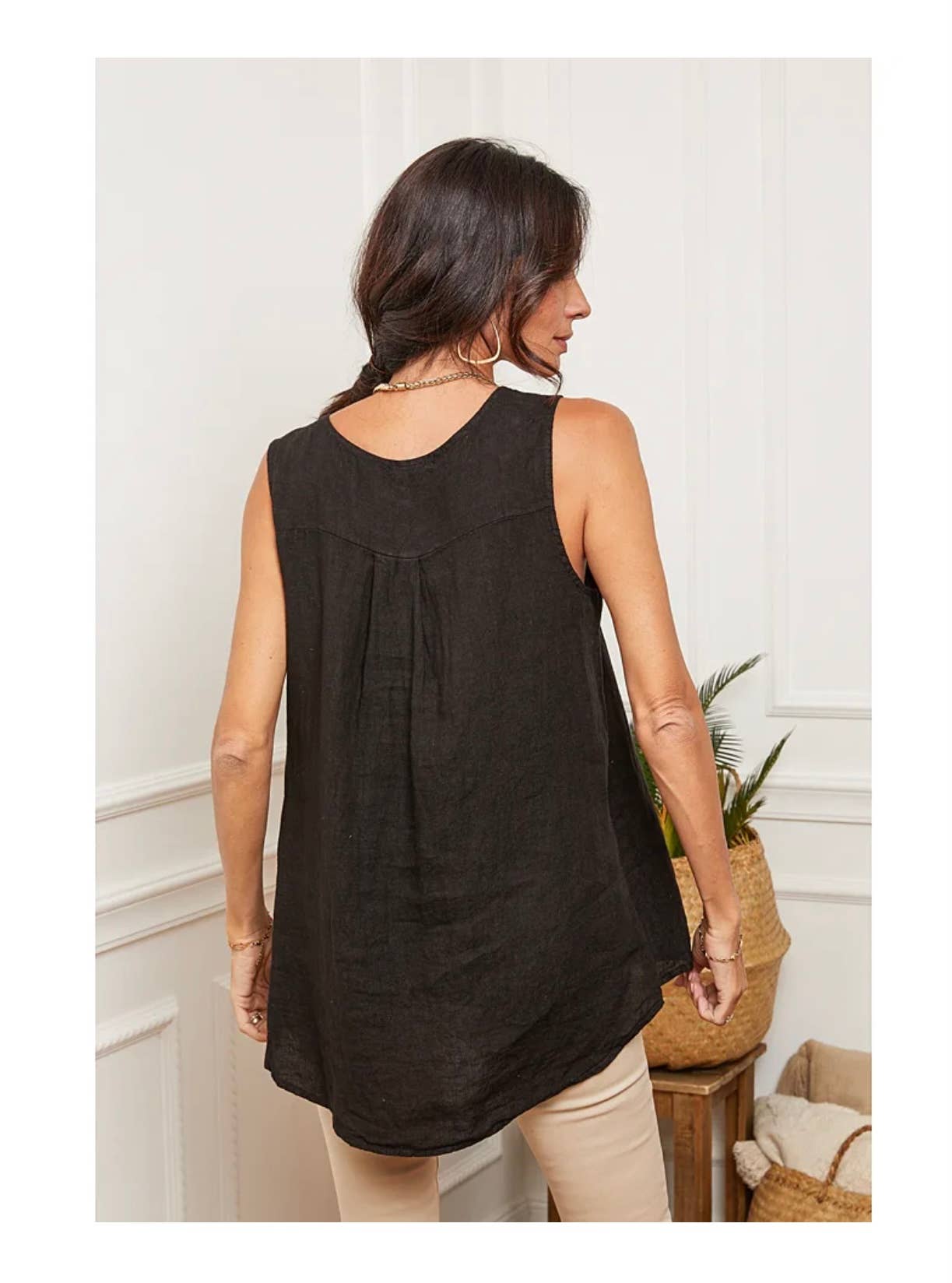 100% Linen Tank Top