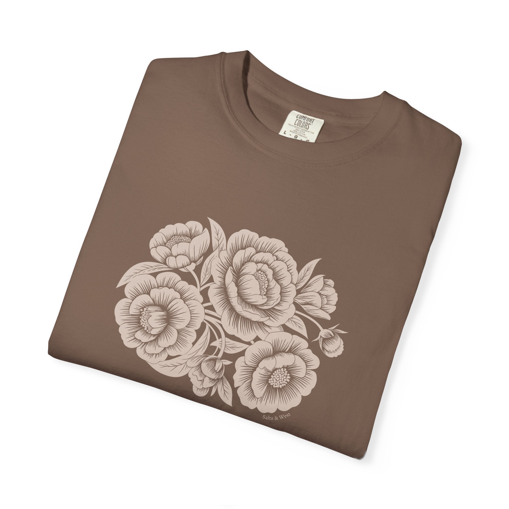 Peonies TShirt - 100% Cotton Unisex